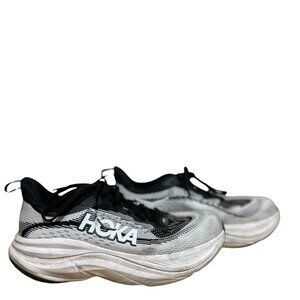 Hoka One One Skyflow White Black Running Shoes 1155113 BWHT Women’s Size 7.5 B